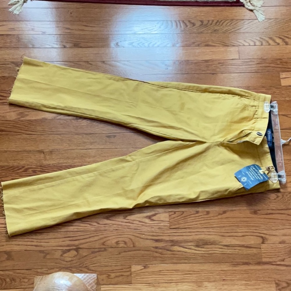 High Rise Curvy Marigold Yellow Pants